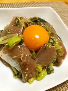 お刺身ユッケ-レシピのメイン写真