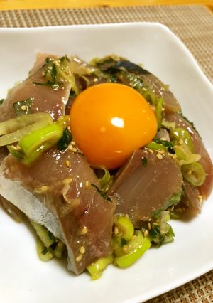 お刺身ユッケ-レシピのメイン写真