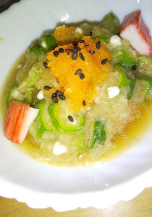 　♦オクラのみぞれ和え-レシピのメイン写真