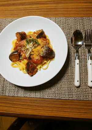 ヨウサマの減塩生パスタのアラビアータ-レシピのメイン写真