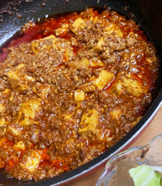 ♡麻婆豆腐♡ページ 低糖質】片栗粉を使わないサラサラ麻婆豆腐 レシピ・作り方 by