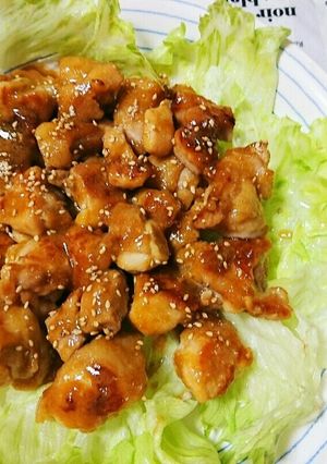 すぐできて簡単♪鳥もも肉の甘味噌炒め-レシピのメイン写真