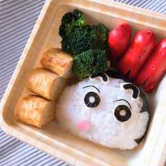 しんちゃんおにぎり弁当-レシピのメイン写真