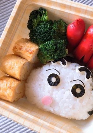 しんちゃんおにぎり弁当-レシピのメイン写真