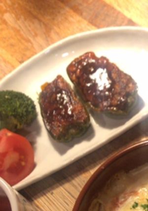 ピーマンのヘルシー肉詰め-レシピのメイン写真
