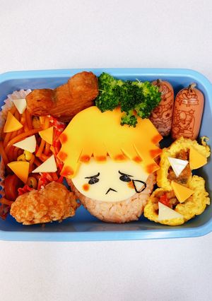 簡単！鬼滅の刃 善逸 キャラ弁-レシピのメイン写真