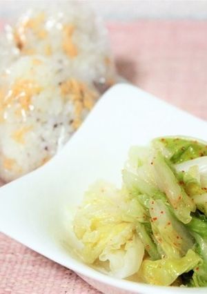 【副菜レシピ】ポリ袋で簡単！白菜の漬け物-レシピのメイン写真