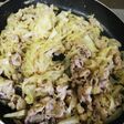 豚キャベツのマヨカレー味