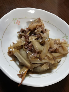簡単に牛ごぼう-レシピのメイン写真