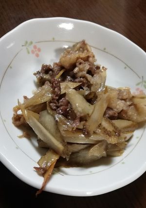 簡単に牛ごぼう-レシピのメイン写真