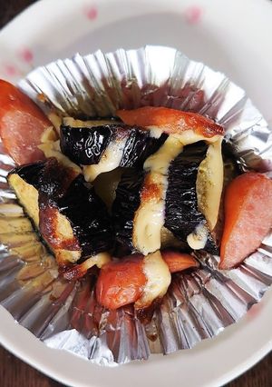 お弁当になすとウインナーのマヨネーズ焼き-レシピのメイン写真