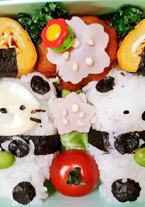 すみっコぐらしパンダ弁当-レシピのメイン写真