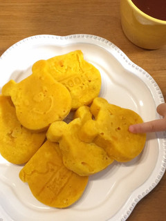 離乳食 HM× 砂糖× かぼちゃ蒸しパン-レシピのメイン写真