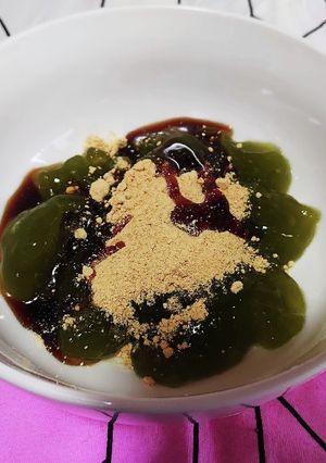 花粉症に、片栗粉で、べにふうき茶わらび餅-レシピのメイン写真