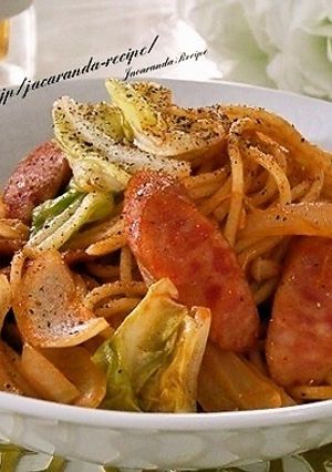 春キャベツのナポリタン-レシピのメイン写真