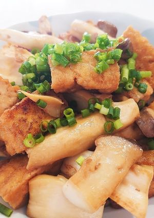 厚揚げとエリンギのバター醤油いため-レシピのメイン写真
