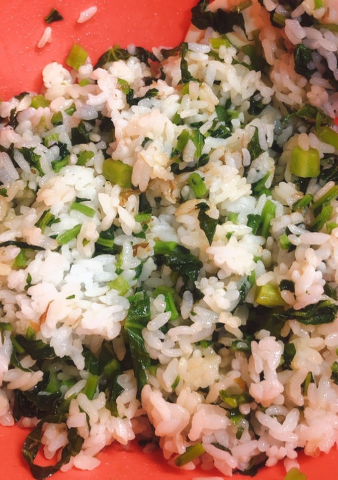 春が旬！とっても簡単なからしなの菜飯-レシピのメイン写真