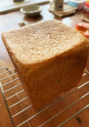 手捏ね！小麦胚芽の食パン-レシピのメイン写真