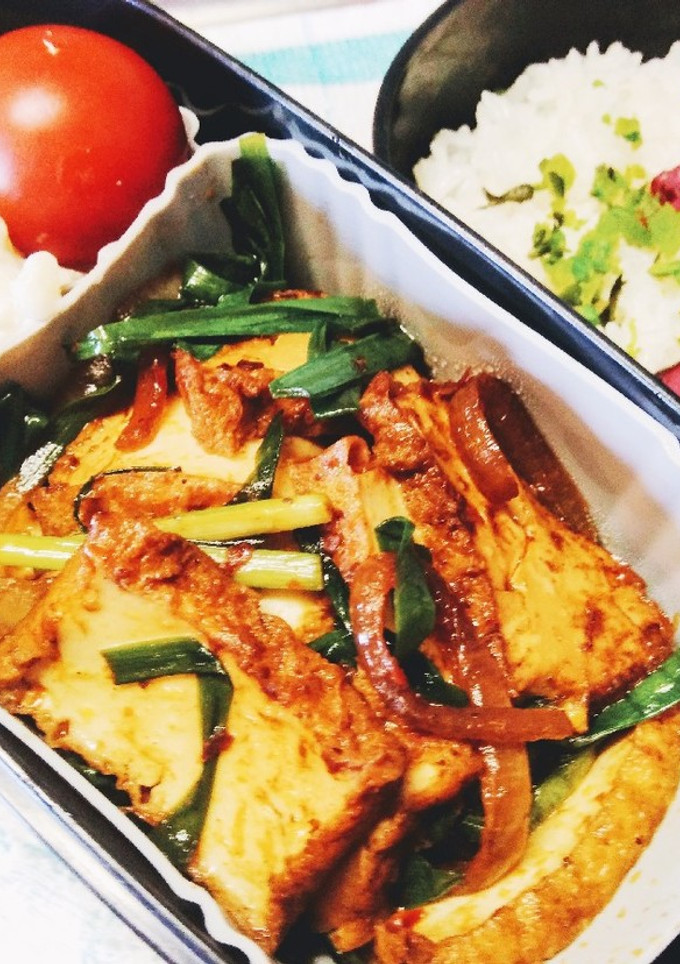 厚揚げの豆板醤炒めのお弁当-レシピのメイン写真