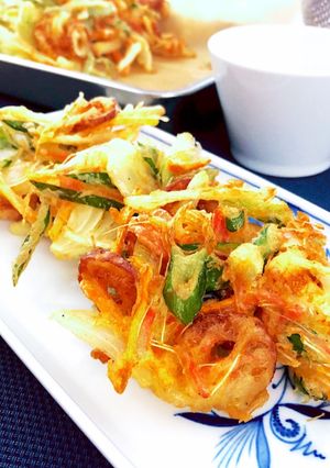 捨てるとこナシ！新玉ねぎのかき揚げ-レシピのメイン写真