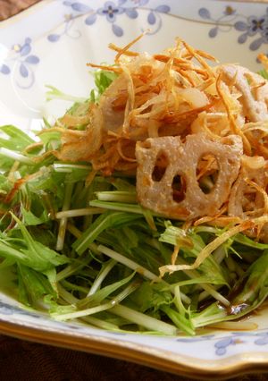 ポン酢で根菜と水菜のサラダ-レシピのメイン写真