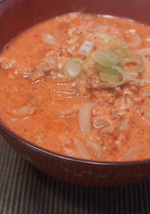 ユッケジャンうどん-レシピのメイン写真