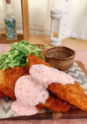 あぶらカレイのフライ〜梅ヨーグルトソース-レシピのメイン写真