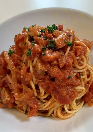 複数レシピのいいとこ取り!トマトパスタ-レシピのメイン写真