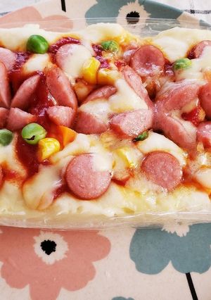 レンジで簡単♪ピザ風蒸しパン-レシピのメイン写真