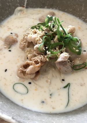 棒状ラーメンで作るピリ辛豚シャブ豆乳麺-レシピのメイン写真