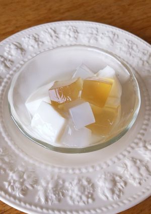 愛玉子 杏仁豆腐 ナタデココ蜂蜜シロップ-レシピのメイン写真