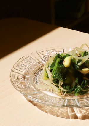 伝統野菜川俣菜ともやしのナムル-レシピのメイン写真