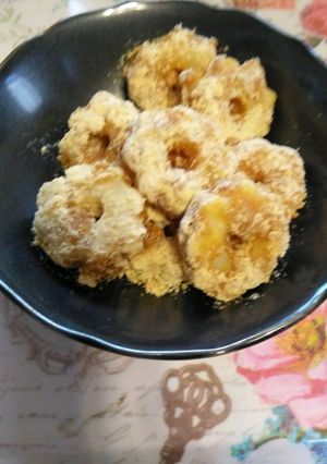 レンジで2分＊低糖質ちくわぶのきな粉餅風-レシピのメイン写真