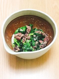 わけぎとわかめとホタルイカのぬた-レシピのメイン写真