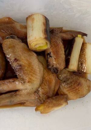 手羽先と長ネギの照り煮-レシピのメイン写真