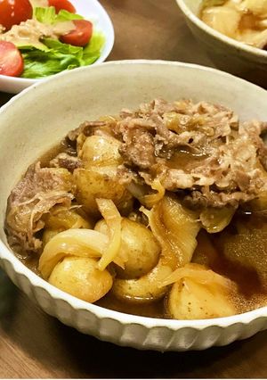 新じゃがと牛肉の甘辛煮♪-レシピのメイン写真