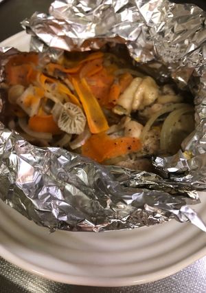 鶏肉のバター醤油ホイル蒸し-レシピのメイン写真