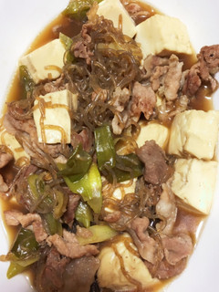 豚コマで肉豆腐-レシピのメイン写真