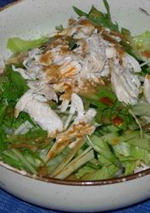 冷うまサラダうどん♪バンバンジー風-レシピのメイン写真