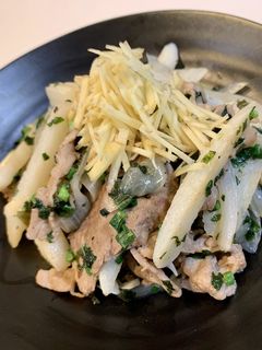 複数レシピのいいとこ取り!豚肉山芋炒め-レシピのメイン写真