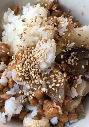 煮物活用。納豆混ぜご飯-レシピのメイン写真