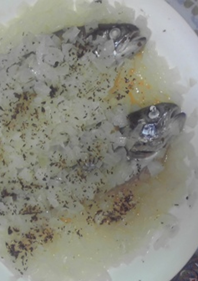 白身魚の玉ねぎ簡単ﾊﾞﾀｰﾚﾝｼﾞ蒸し♪-レシピのメイン写真