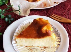 簡単すぎる♡ヨーグルトバスクチーズケーキ-レシピのメイン写真