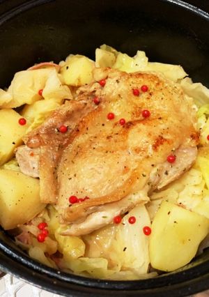 鶏肉と野菜のコンソメ風味★ずぼら映え-レシピのメイン写真
