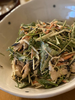 ひじきと水菜のデリ風胡麻マヨサラダ-レシピのメイン写真
