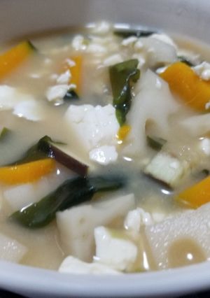 簡単ぶっ混んで味噌汁-レシピのメイン写真