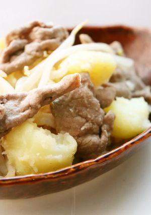牛肉もやし馬鈴薯の炒め物★低ＦＯＤＭＡＰ-レシピのメイン写真