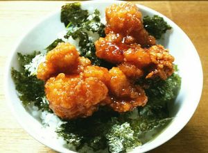 ランチや夜食に♡冷凍唐揚げで簡単丼♡-レシピのメイン写真