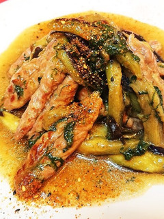 大葉香る~鶏せせりと長茄子の昆布だし炒め-レシピのメイン写真