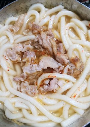 豚バラの甘辛うどん《*≧∀≦》-レシピのメイン写真